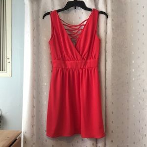 Coral dress